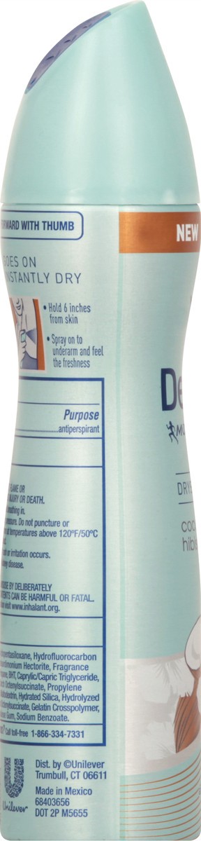 slide 5 of 9, Degree Coconut & Hibiscus Antiperspirant Deodorant Dry Spray, 3.8 oz