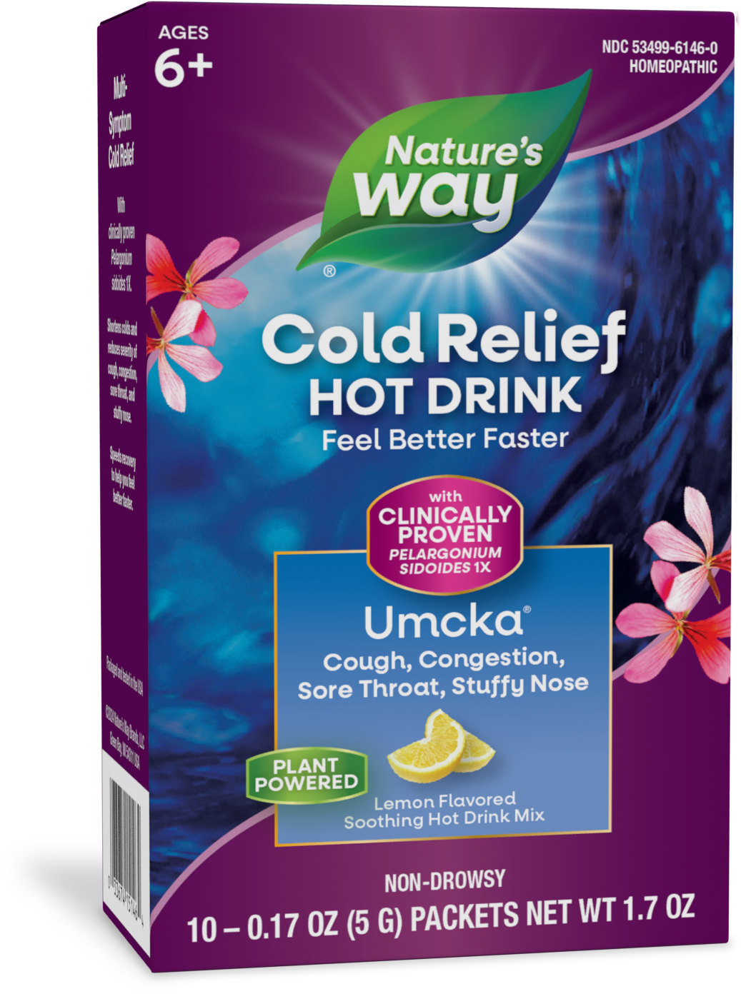 slide 1 of 6, Nature's Way Umcka Cold Relief Hot Drink, 10 ct