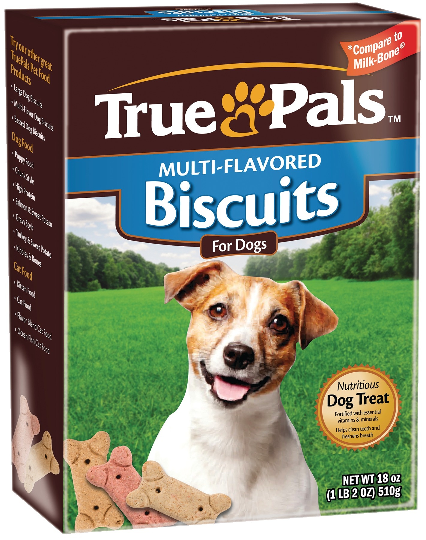 slide 1 of 1, True Pals Med Biscuits Multifl, 18 oz