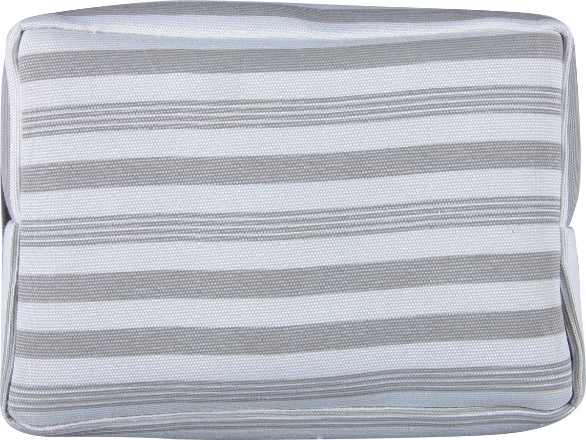 slide 4 of 9, Whitmor Small Fabric Tote with Liner, Grey Stripe, 1 ct