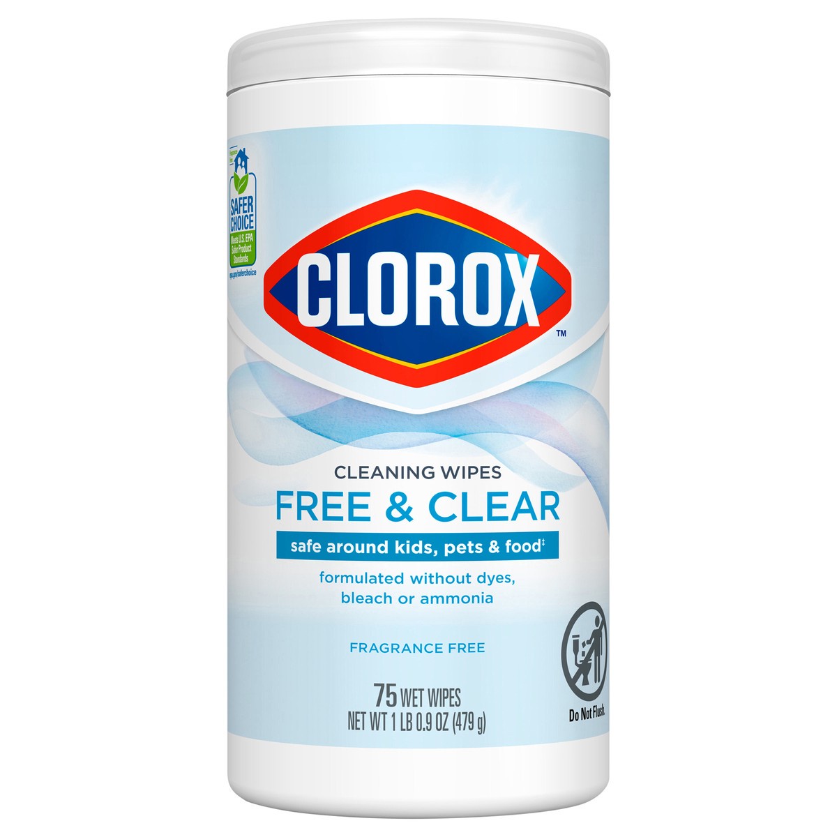 slide 1 of 14, Clorox Compostable Cleaning All Purpose Free and Clear Wipes, 75 ct