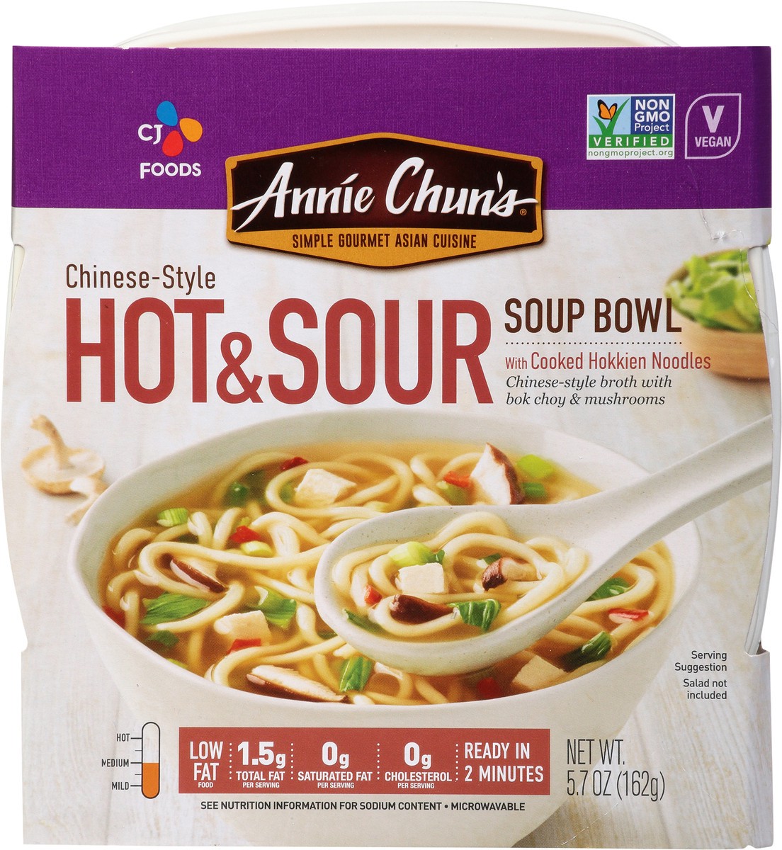 slide 8 of 14, Annie Chun's Annie Chuns Hot & Sour Noodle Soup Bowl, 5.5 oz