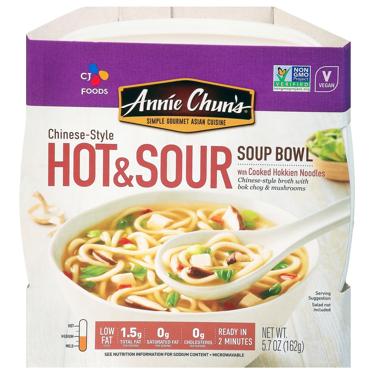 slide 5 of 14, Annie Chun's Annie Chuns Hot & Sour Noodle Soup Bowl, 5.5 oz