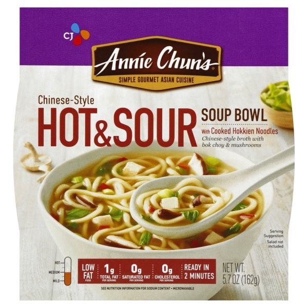 slide 1 of 14, Annie Chun's Annie Chuns Hot & Sour Noodle Soup Bowl, 5.5 oz