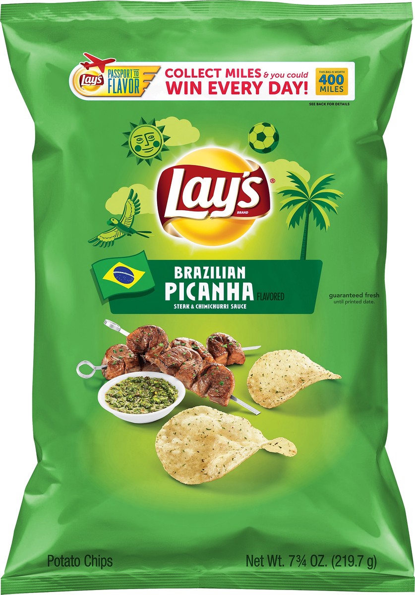 slide 4 of 5, Lay's Potato Chips Brazilian Picanha 7 3/4 Oz, 7.75 oz