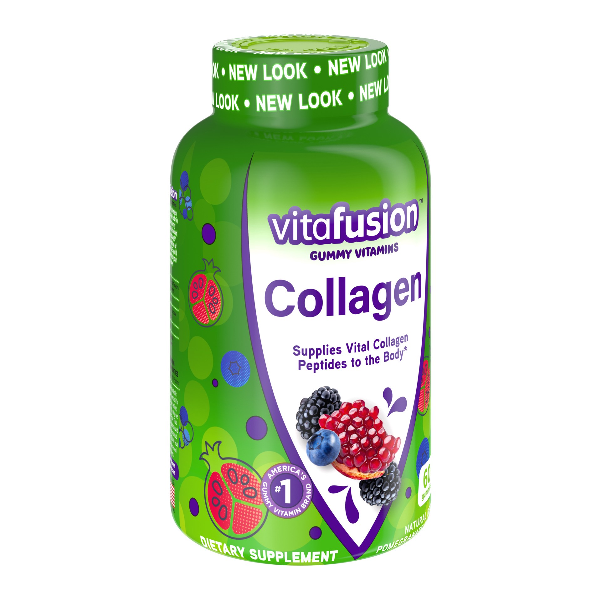 slide 4 of 5, vitafusion Collagen Gummy Vitamins, 60ct, 60 ct