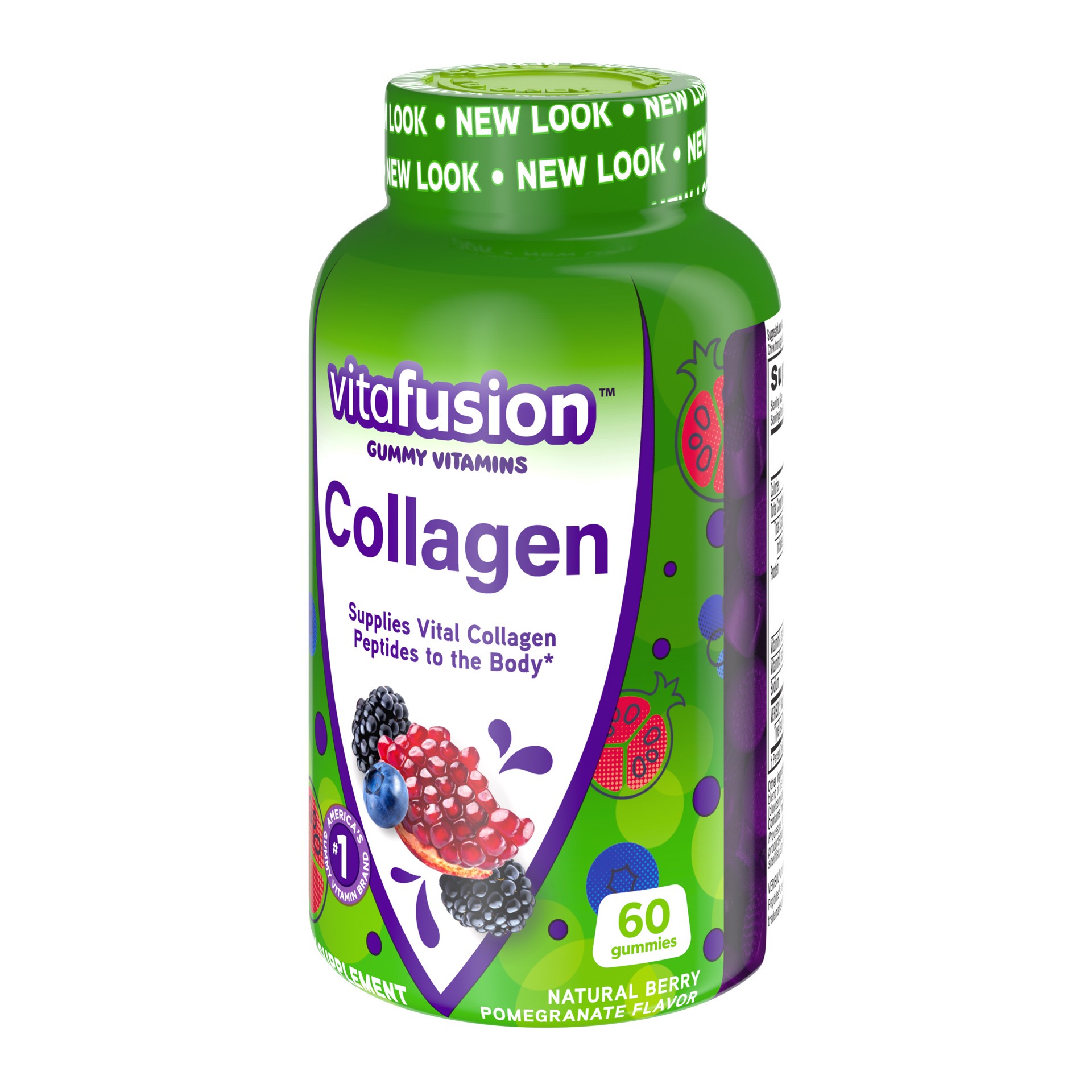 slide 3 of 5, vitafusion Collagen Gummy Vitamins, 60ct, 60 ct