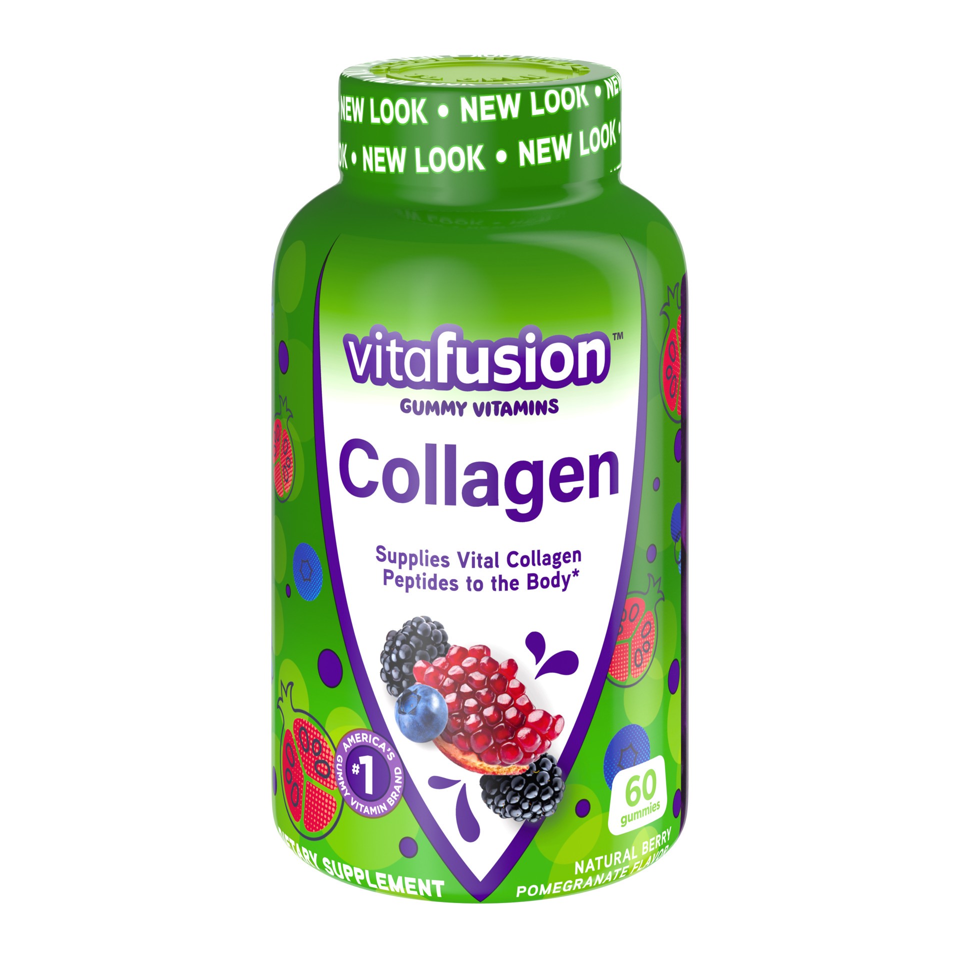 slide 1 of 5, vitafusion Collagen Gummy Vitamins, 60ct, 60 ct