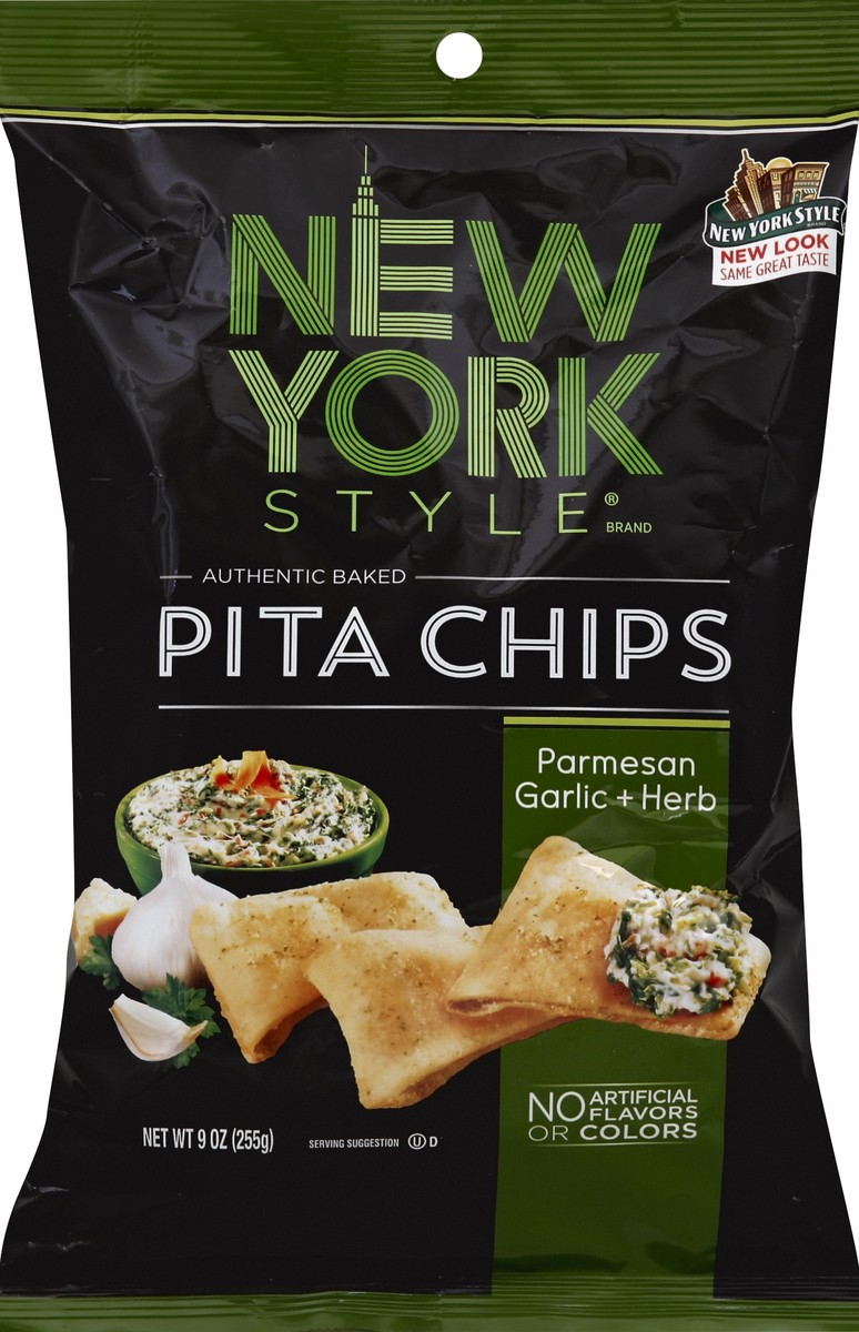 slide 2 of 3, New York Style Pita Chips 9 oz, 8 oz