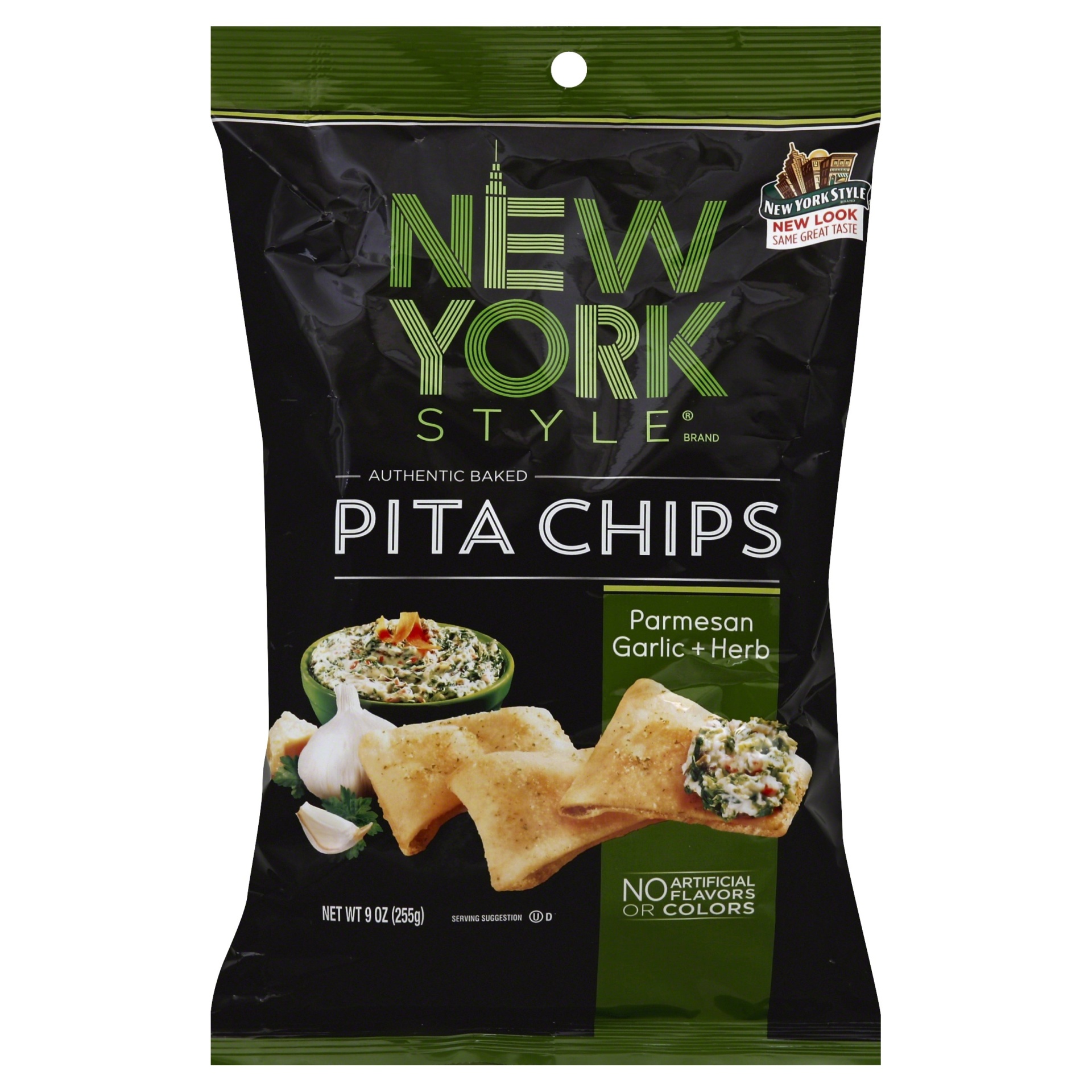 slide 1 of 3, New York Style Pita Chips 9 oz, 8 oz