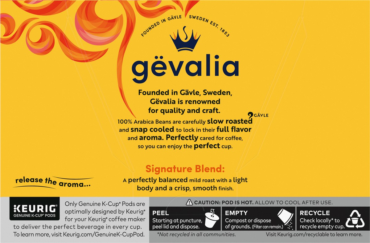 slide 8 of 9, Gevalia Signature Blend Mild Light Roast K-Cup Coffee Pods, 12 ct Box, 12 ct