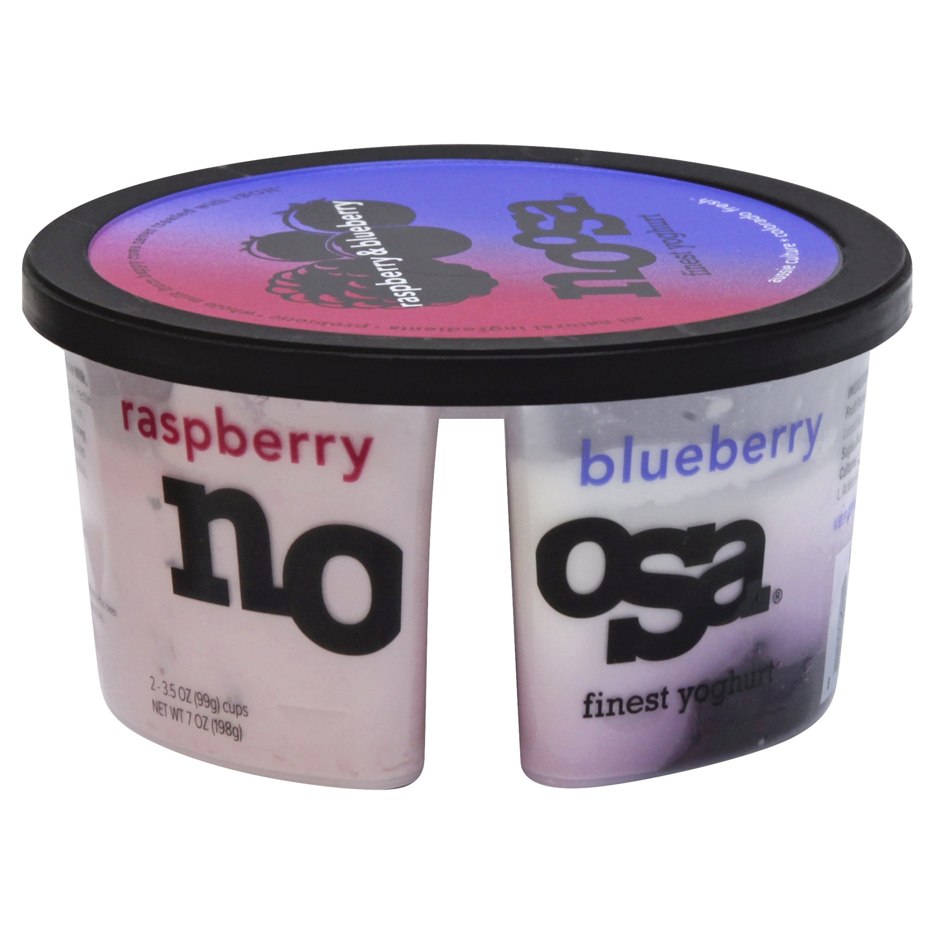 slide 1 of 3, Noosa Raspberry And Blueberry Yoghurt, 7 oz