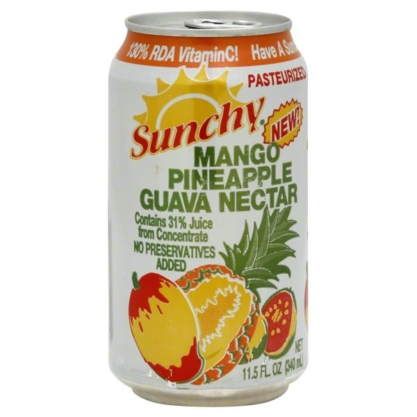 slide 1 of 1, Sunchy Mango Pineapple Guava Nectar - 11.5 fl oz, 11.5 fl oz