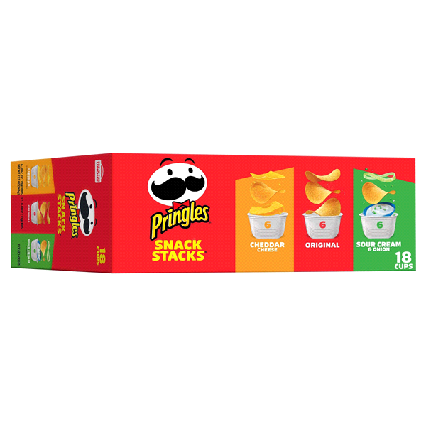 slide 1 of 6, Pringles Potato Crisps, Variety Pack, 18 ct