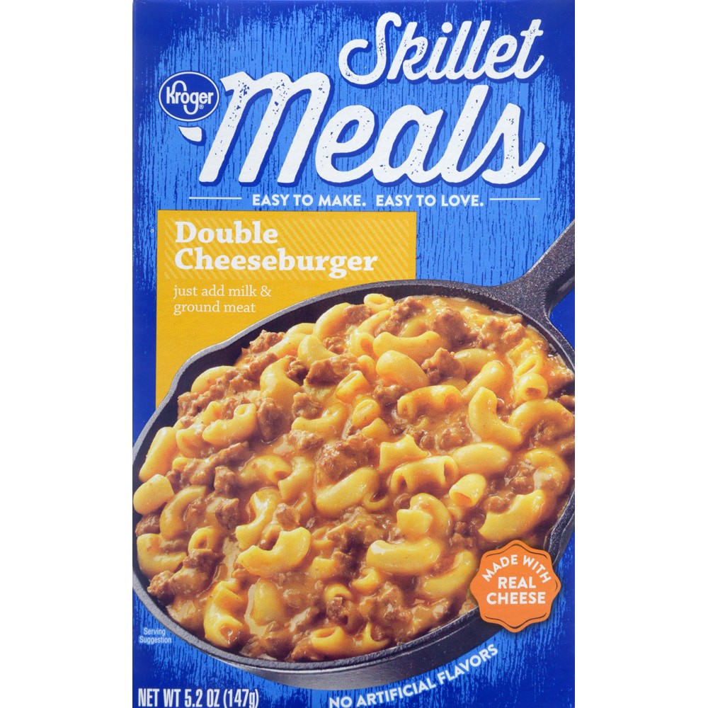 slide 1 of 1, Kroger Skillet Meals - Double Cheeseburger, 5.2 oz