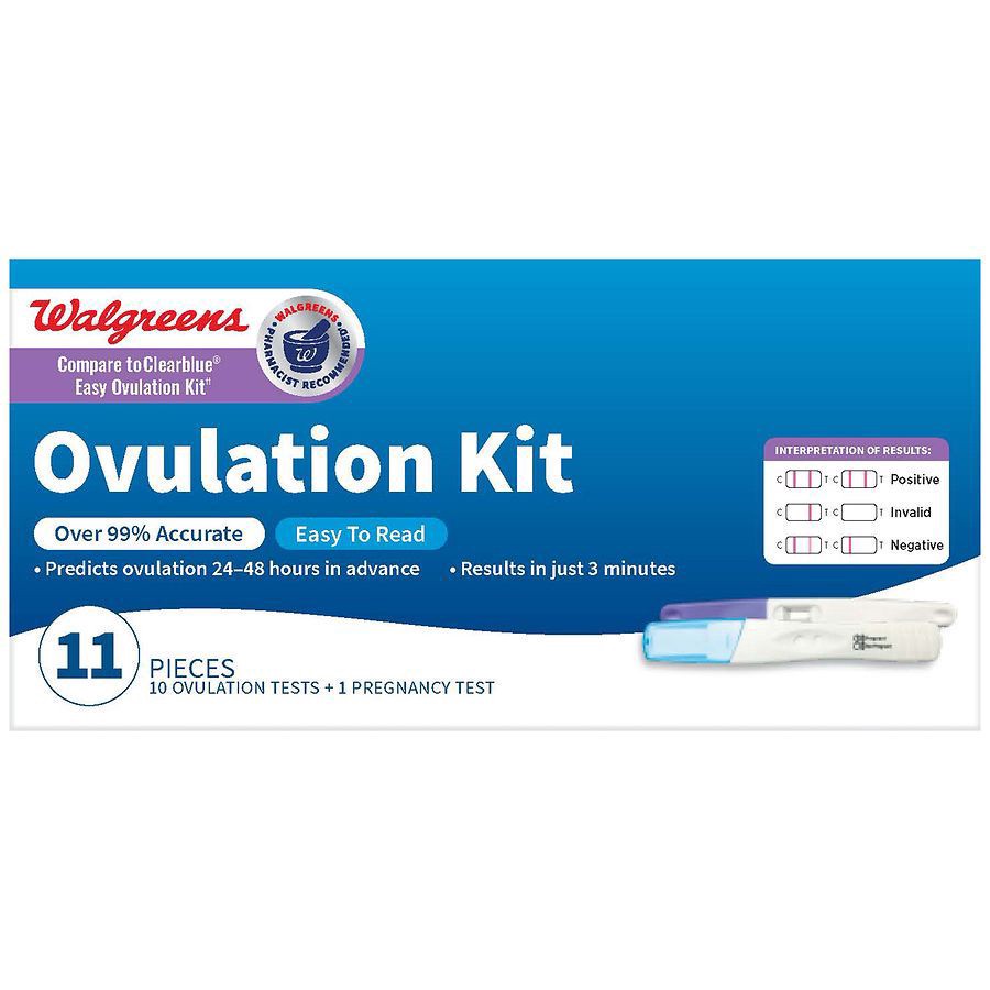 slide 5 of 5, Walgreens Ovulation Kit: Pregnancy + Ovulation, 1 ct