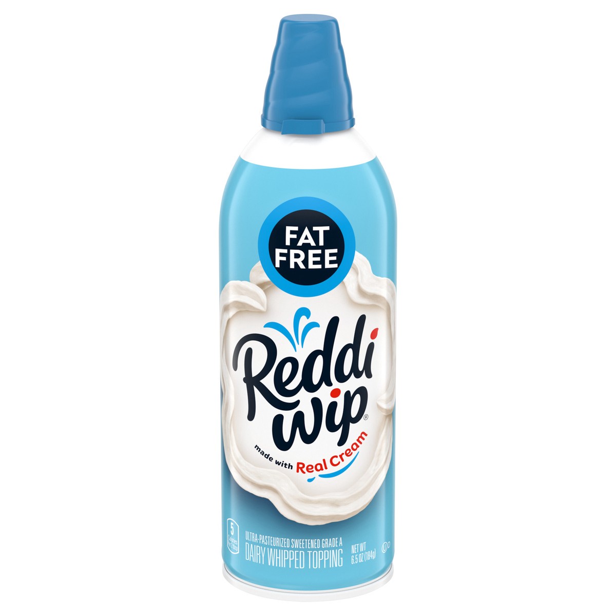 slide 1 of 2, Reddi-wip Fat Free Whipped Topping Made with Real Cream, 6.5 oz, 6.5 oz
