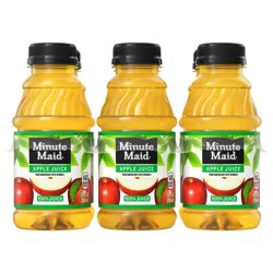 Minute Maid Apple Juice Bottles, 10 fl oz, 6 Pack