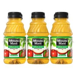 Minute Maid Apple Juice Bottles, 10 fl oz, 6 Pack