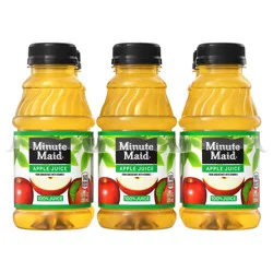 Minute Maid Apple Juice Bottles, 10 fl oz, 6 Pack