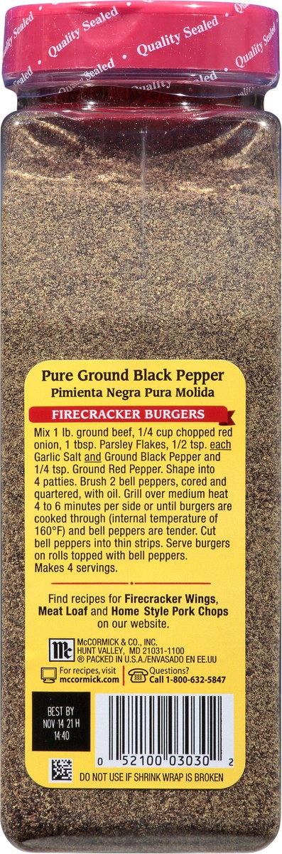 slide 3 of 10, McCormick Pure Ground Black Pepper, 16 oz, 16 oz