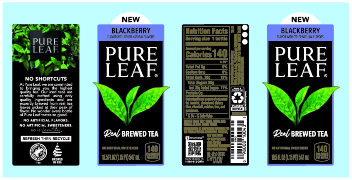 slide 7 of 9, Pure Leaf Real Brewed Tea Blackberry - 18.50 fl oz, 18.50 fl oz
