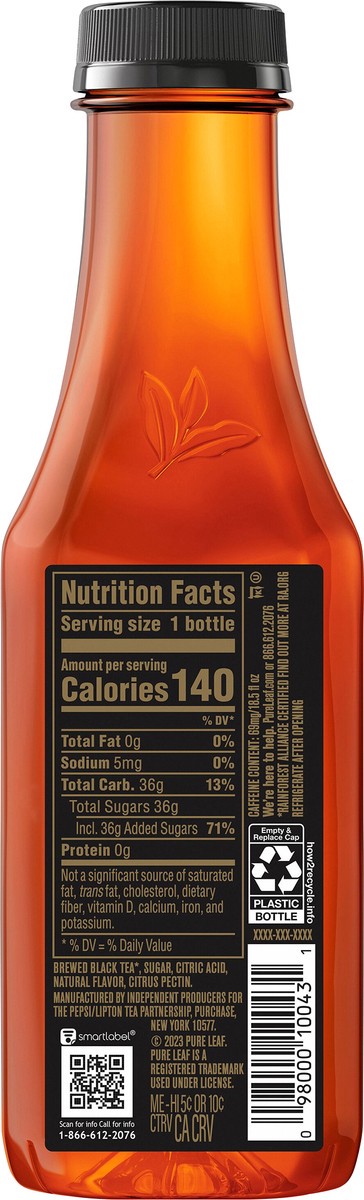 slide 3 of 9, Pure Leaf Real Brewed Tea Blackberry - 18.50 fl oz, 18.50 fl oz