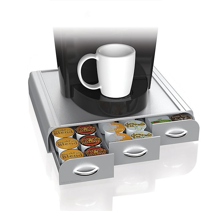 slide 1 of 1, Mind Reader 36-Capacity Coffee Pod Drawer - Silver, 1 ct