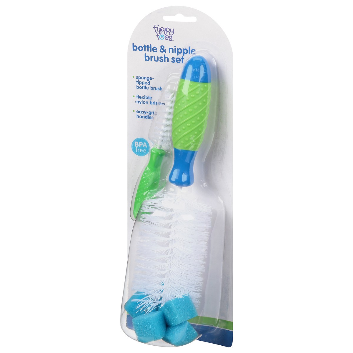 slide 12 of 14, Tippy Toes Bottle & Nipple Brush Set, 1 ct