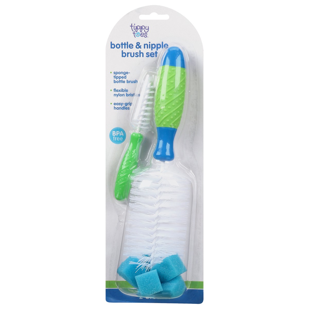 slide 13 of 14, Tippy Toes Bottle & Nipple Brush Set, 1 ct