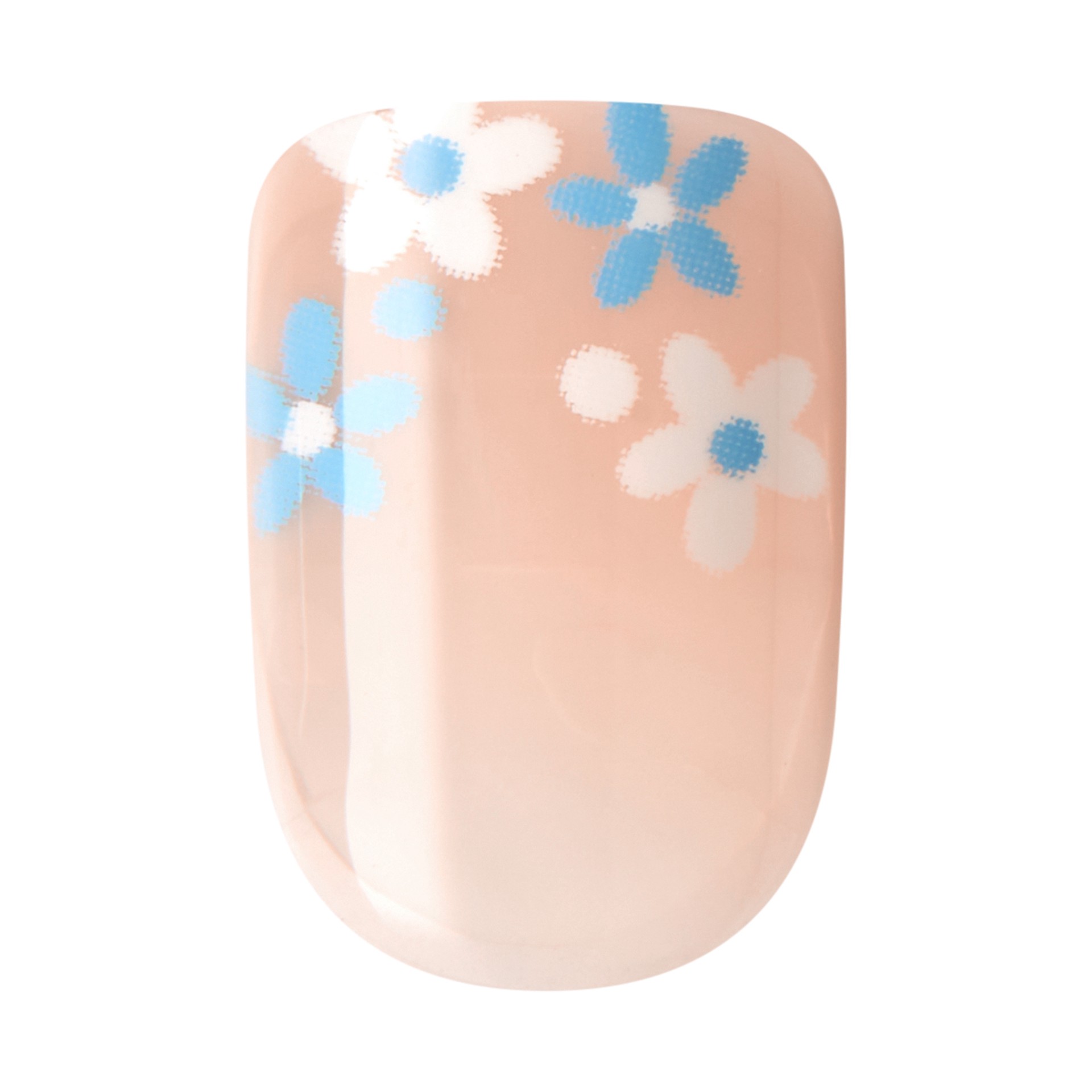 slide 4 of 5, imPRESS Short Square Press-On Nails, Blue, 30 Pieces, 1 ct