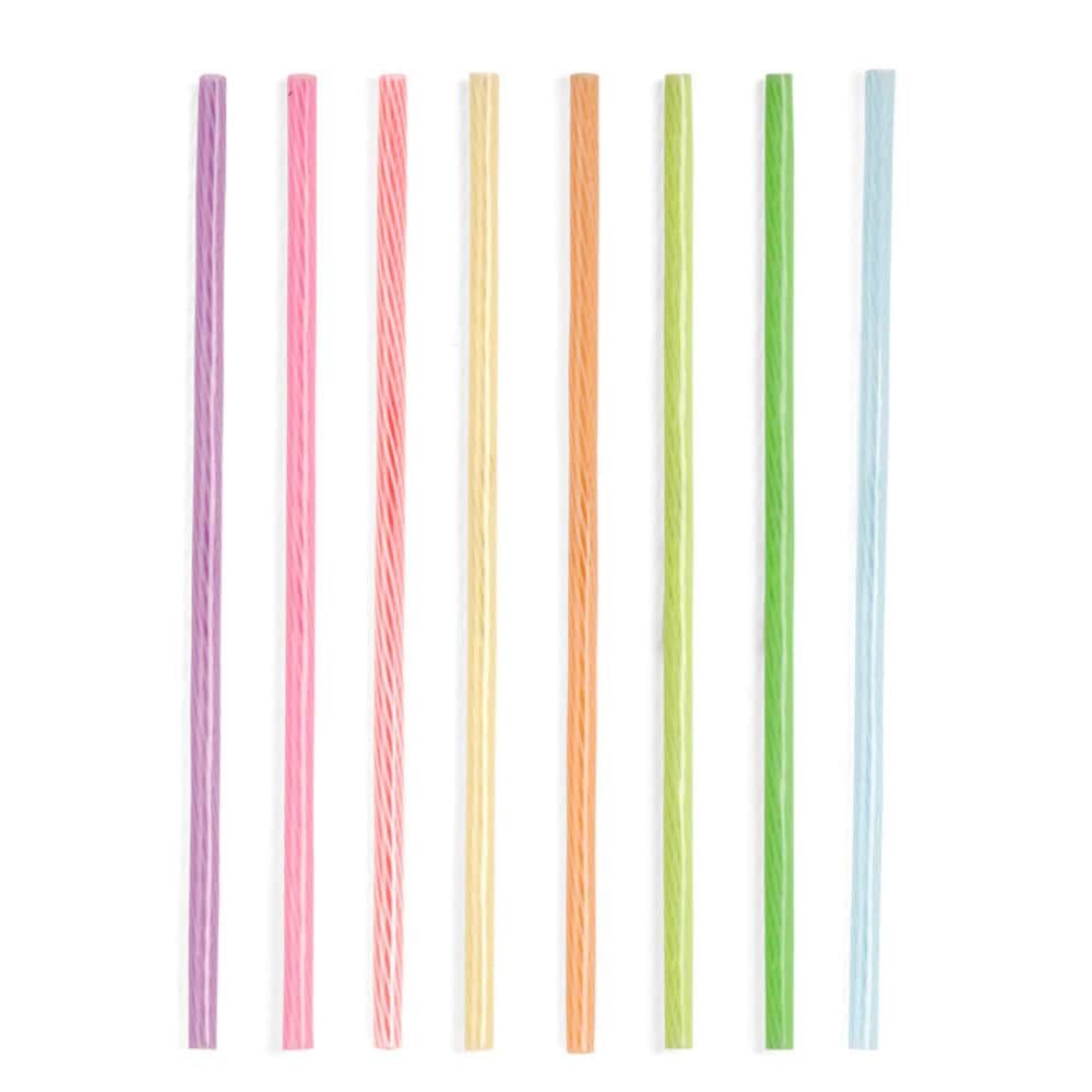 slide 1 of 1, Kikkerland Rainbow Reusable Straws, 1 ct