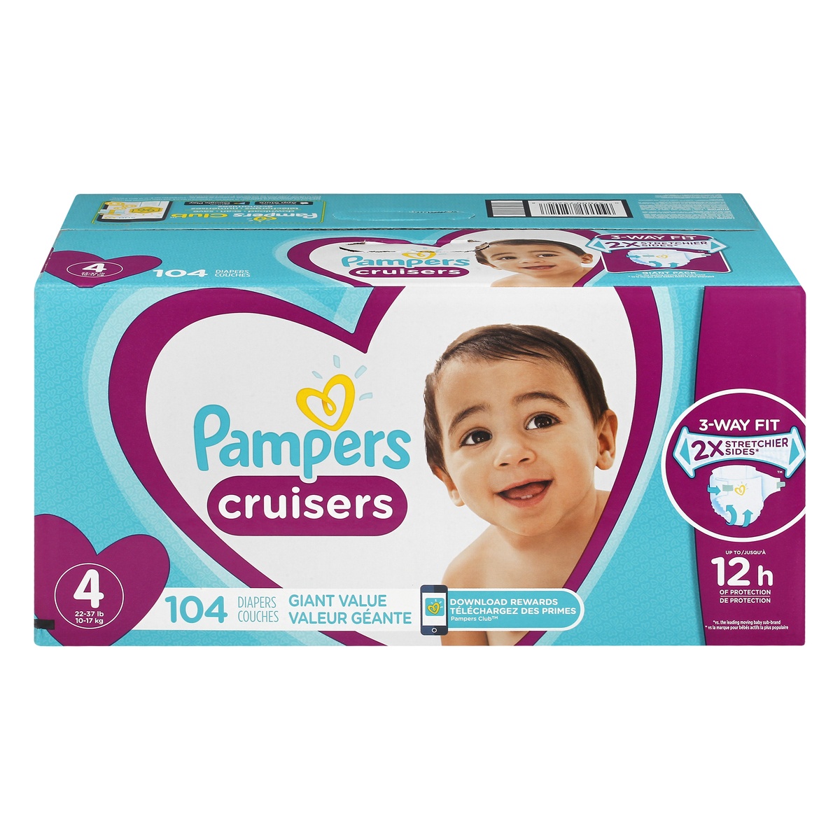 slide 1 of 1, Pampers Cruisers Diapers 104 ea, 104 ct