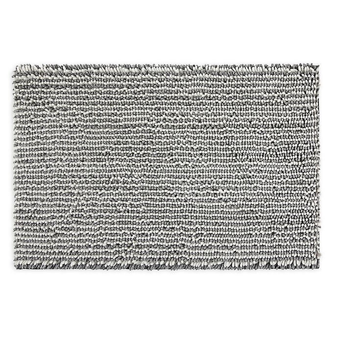 Therapedic Ultimate Luxury Heathered Memory Foam Bath Rug Steel Grey'' 21 in x 34 in Shipt
