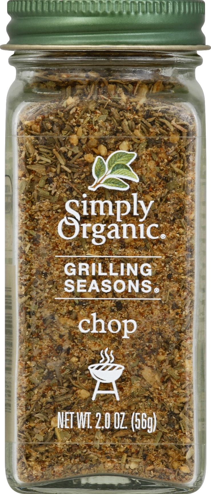 slide 1 of 1, Simply Organic Grilling Seasons Seasoning, Chop Jar, 2 oz