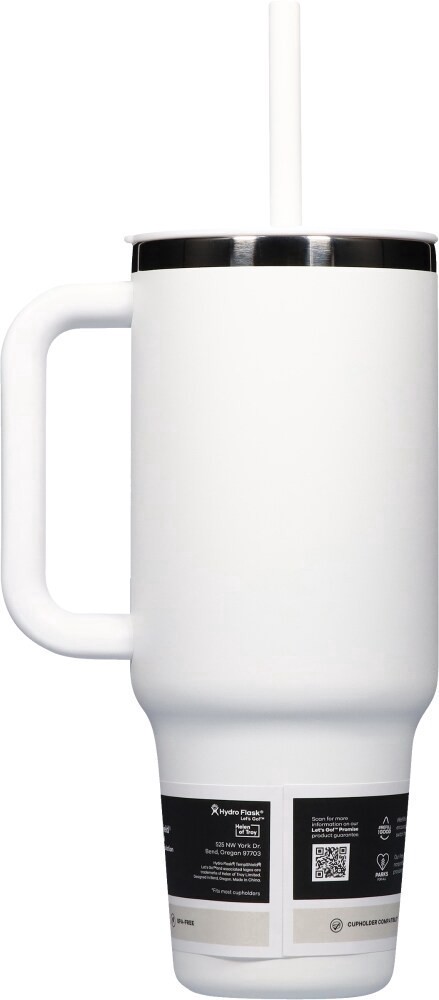 slide 2 of 6, Hydro Flask® All Around™ Travel Tumbler - White, 40 oz