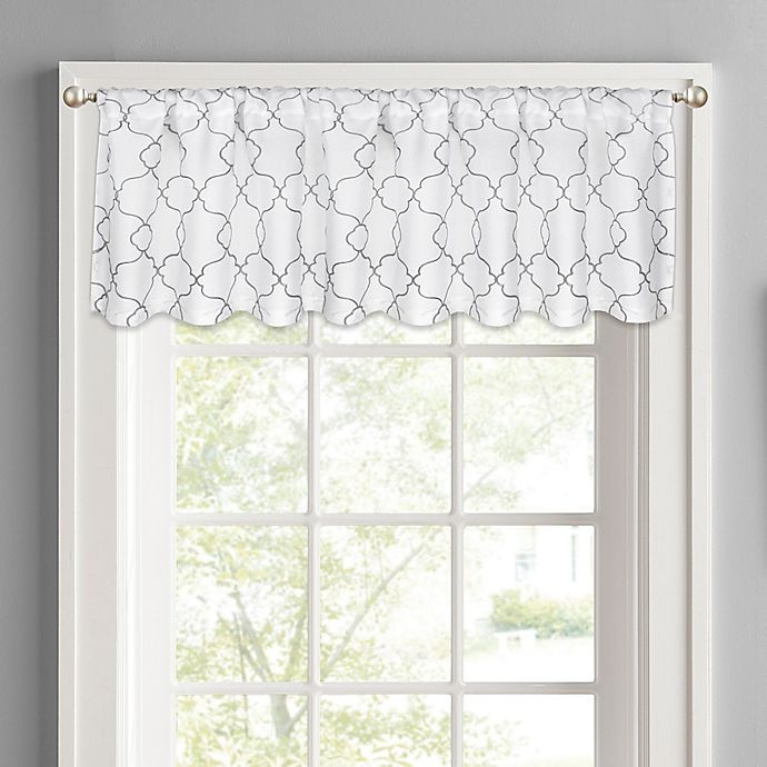 slide 1 of 3, Colordrift Mandy Rod Pocket Window Valance - White, 1 ct