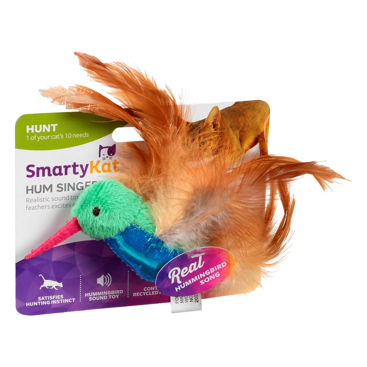 slide 9 of 9, SmartyKat Hum Singer Pet Toy, 1 ct