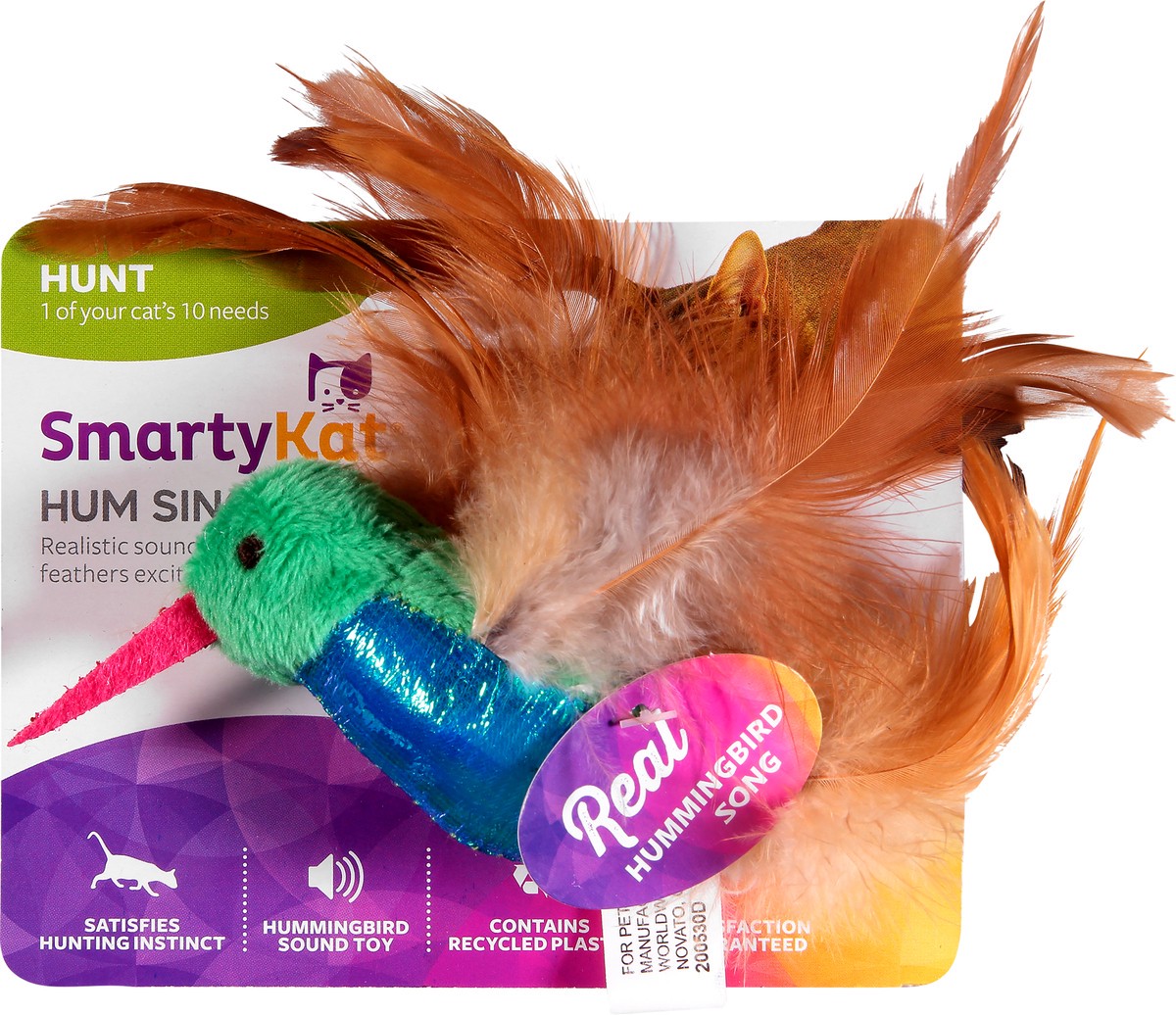 slide 2 of 9, SmartyKat Hum Singer Pet Toy, 1 ct