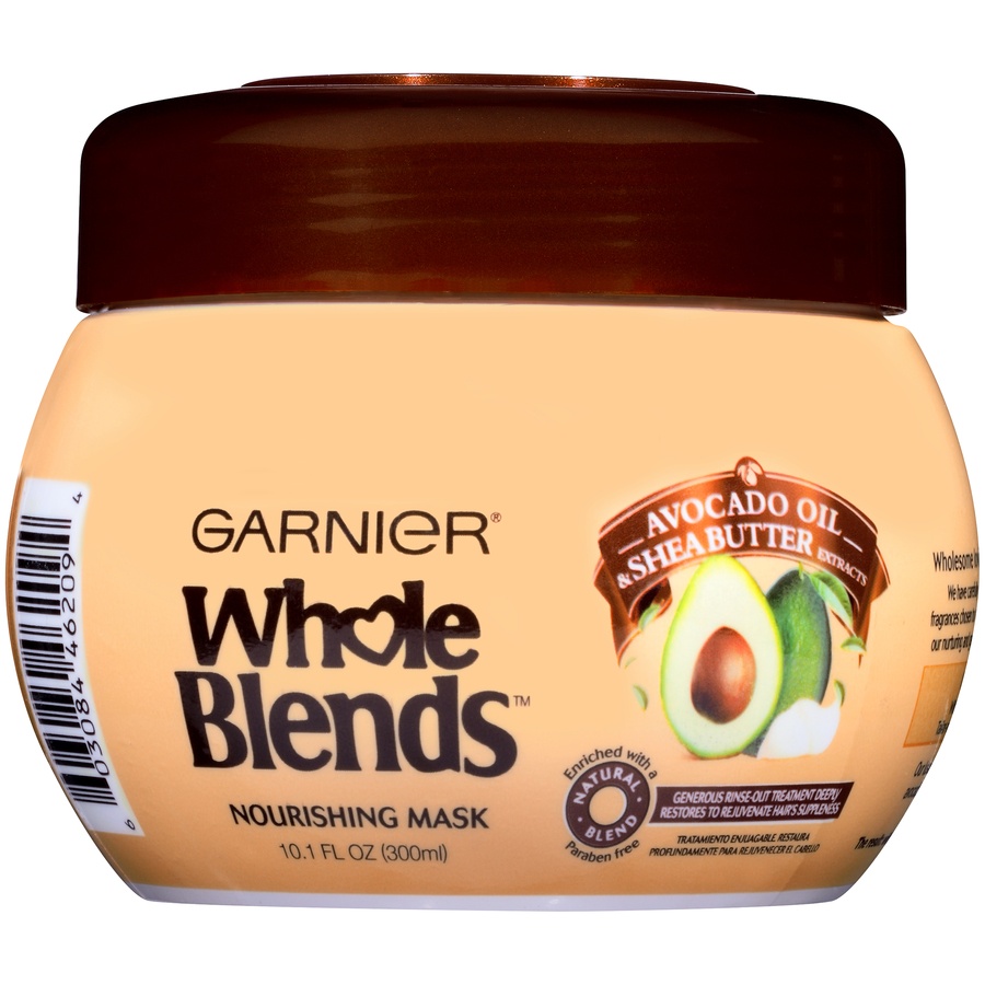 slide 1 of 11, Garnier Whole Blends Avocado Oil & Shea Butter Extracts Nourishing Mask, 10.1 oz
