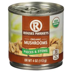 Rouses Markets Pieces & Stems Organic Mushrooms 4 oz