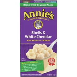 Annie's Shells & White Cheddar Macaroni & Cheese Case - 12 ct; 6 oz
