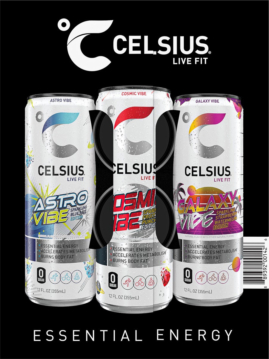 slide 9 of 13, CELSIUS Live Fit Sparkling Energy Drink Variety - 12 ct, 12 ct