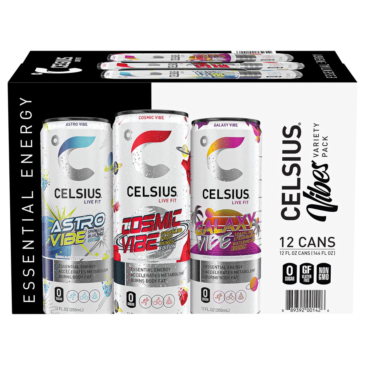 slide 6 of 13, CELSIUS Live Fit Sparkling Energy Drink Variety - 12 ct, 12 ct