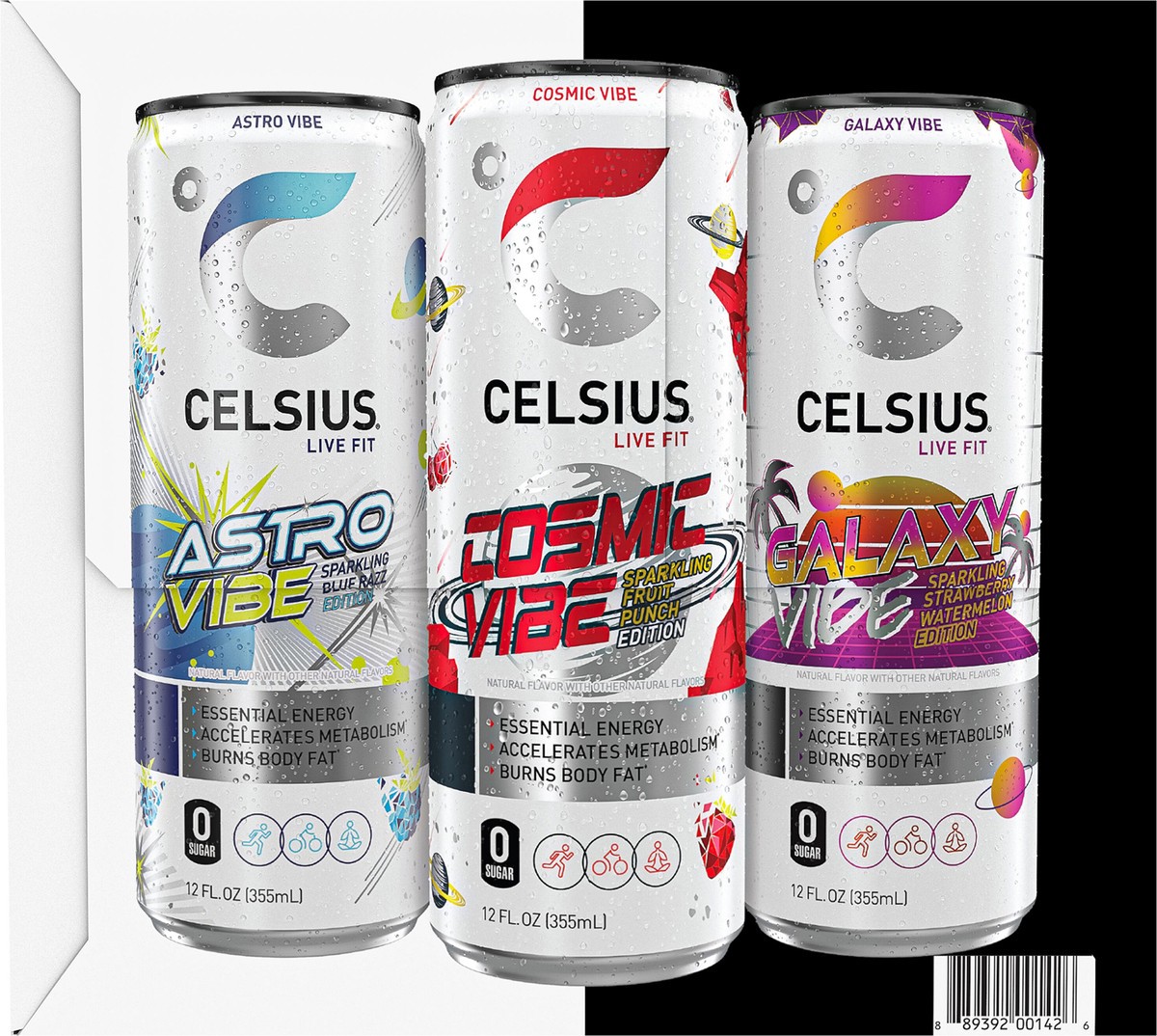 slide 8 of 13, CELSIUS Live Fit Sparkling Energy Drink Variety - 12 ct, 12 ct