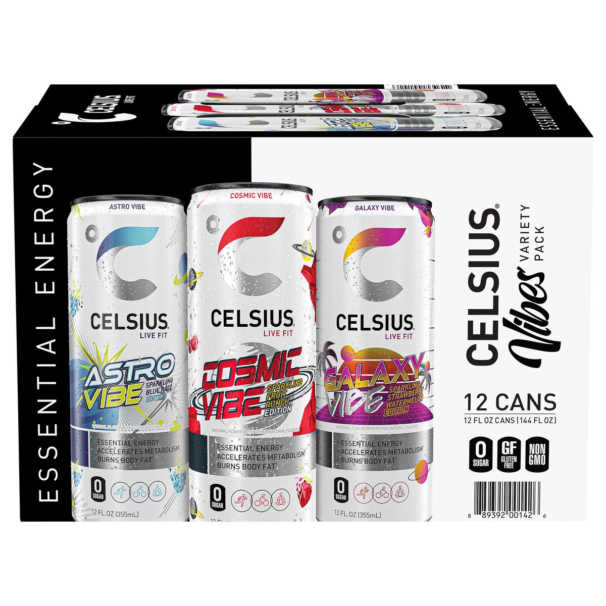 slide 1 of 13, CELSIUS Live Fit Sparkling Energy Drink Variety - 12 ct, 12 ct