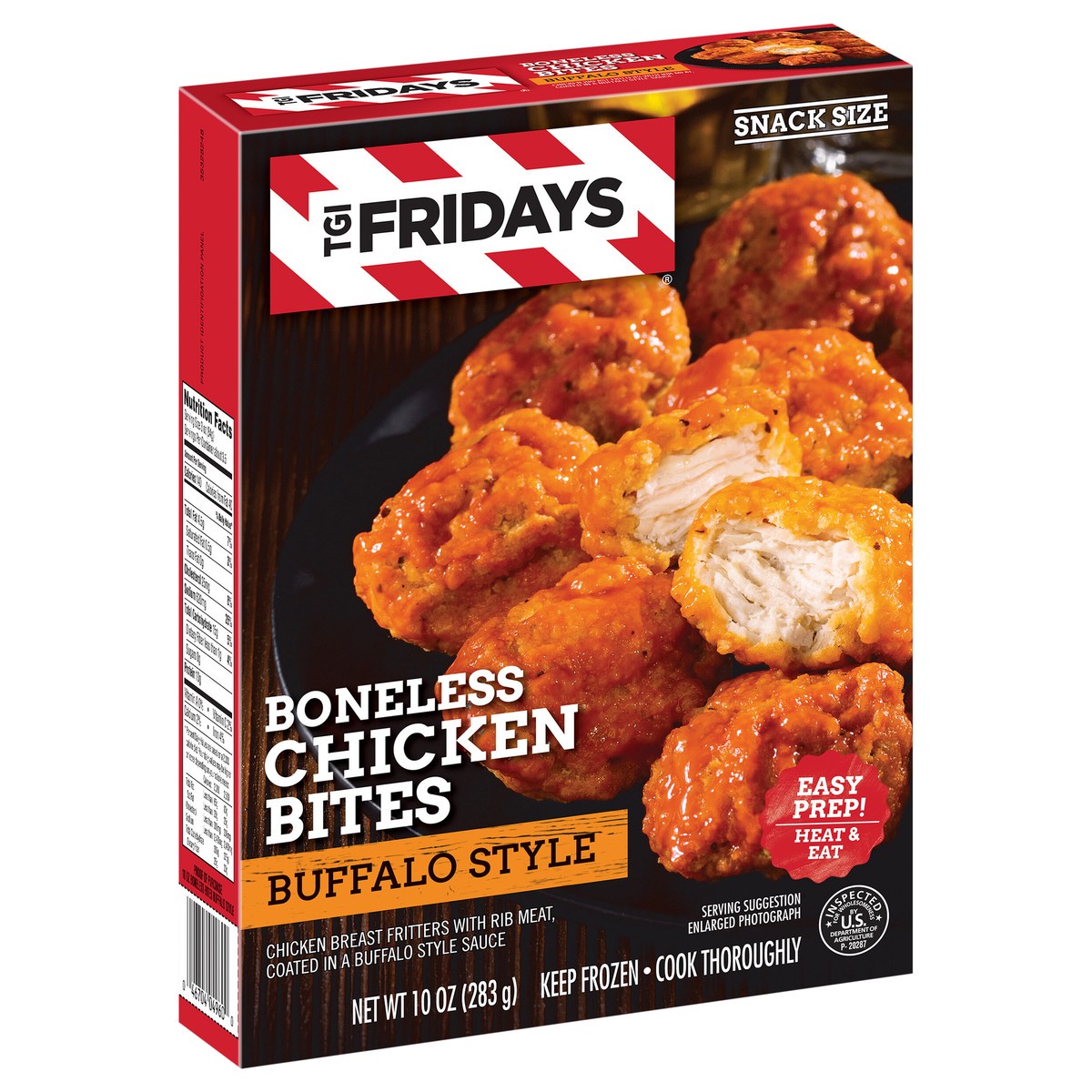 slide 3 of 9, TGI Fridays Frozen Appetizers Buffalo Style Boneless Chicken Bites, 10 oz. Box, 10 oz