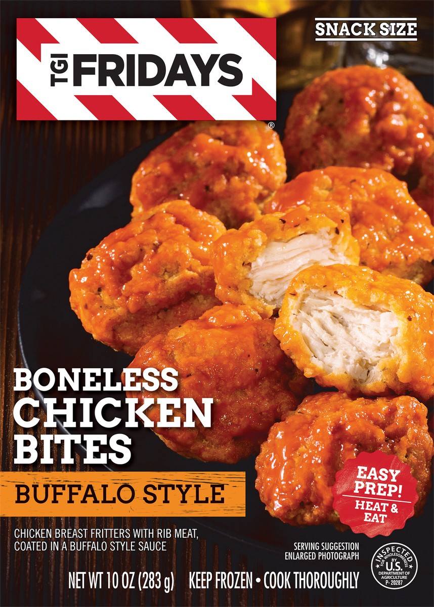 slide 8 of 9, TGI Fridays Frozen Appetizers Buffalo Style Boneless Chicken Bites, 10 oz. Box, 10 oz