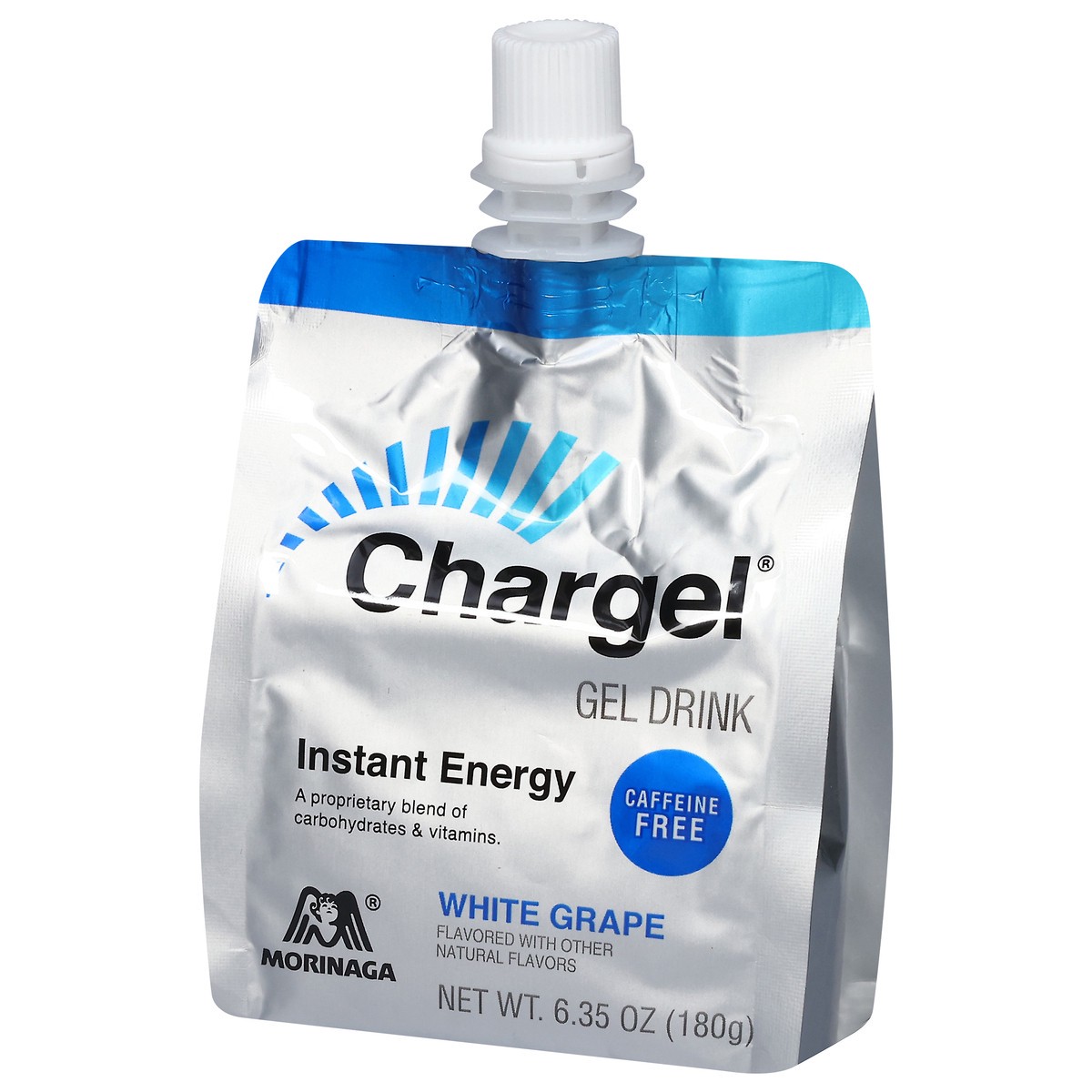 slide 3 of 13, Morinaga Chargel Caffeine Free Instant Energy White Grape Gel Drink 6.35 oz, 6.35 oz