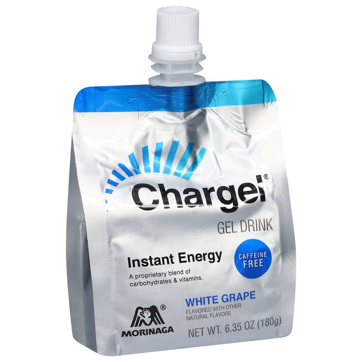 slide 4 of 13, Morinaga Chargel Caffeine Free Instant Energy White Grape Gel Drink 6.35 oz, 6.35 oz